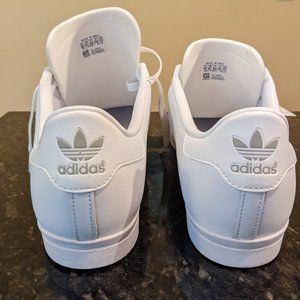 NWT Adidas Coast Star Sneakers, Men's Size 10, Triple white